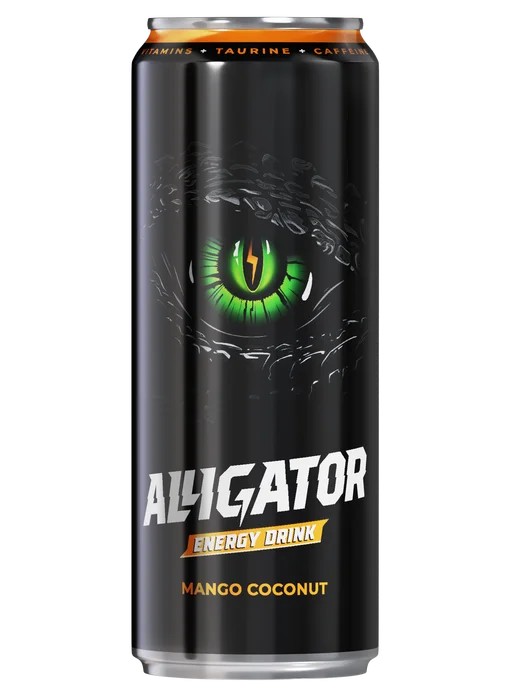 Barinoff Энергетик Alligator Манго Кокос 0,45 л, 450 мл, фото 6