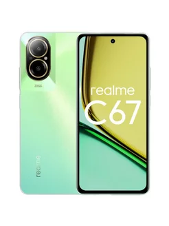 Смартфон C67 6 128 ГБ, зеленый realme 254935058 купить за 14 572 ₽ в интернет-магазине Wildberries