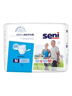 Подгузники-трусы для взрослых Active Medium 10 шт SENI 254944007 купить за 2 338 ₽ в интернет-магазине Wildberries