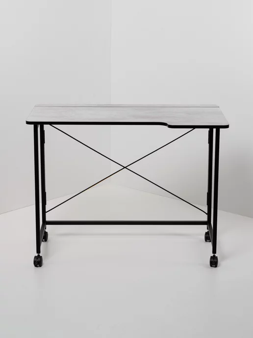 Столик складной для ноутбука 100х58х75см, Цемент, 100x58x75 см, фото 4