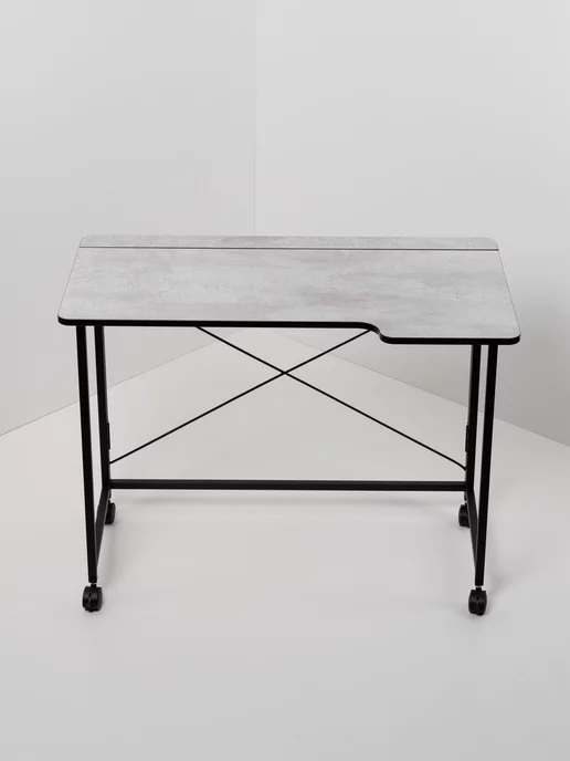 Столик складной для ноутбука 100х58х75см, Цемент, 100x58x75 см, фото 5