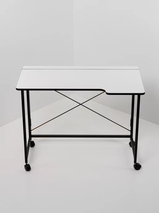 Столик складной для ноутбука 100х58х75см, Белый, 100x58x75 см, фото 4