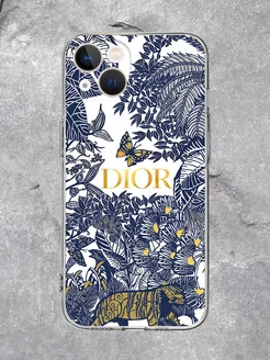 Чехол на iPhone 13 Dior Синий