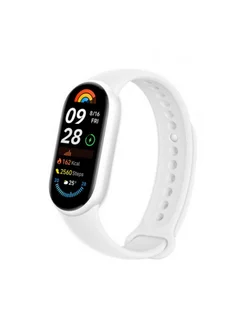 Фитнес браслет Mi Smart Band 9, серебристо-белый Xiaomi 254970824 купить за 3 096 ₽ в интернет-магазине Wildberries