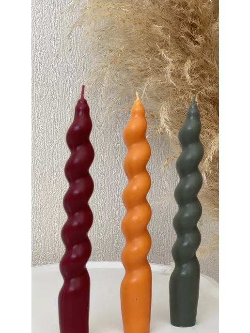CandleShop Подарочный набор свечей, зеленый
