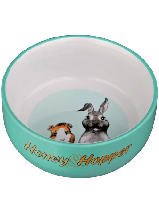 Trixie Миска Honey & Hopper для грызунов керамика 0,25 л, 250 мл
