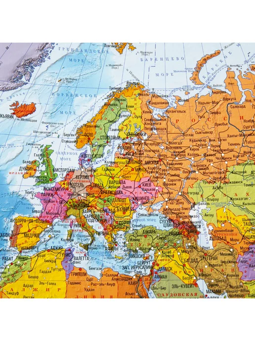 Brauberg Карта мира политическая на стену интерактивная 117х80 1 28М, вариант, фото 8