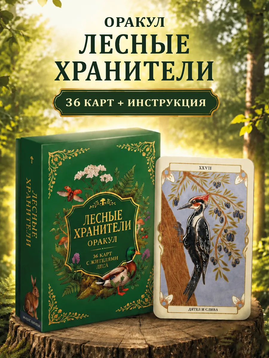 Гадальные карты оракул Лесные хранители с инструкцией