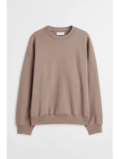 Свитшот оверсайз без начеса хлопковый H&M 255005378 купить за 2 127 ₽ в интернет-магазине Wildberries