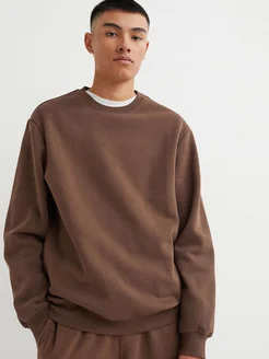 Свитшот оверсайз с начесом H&M 255005399 купить за 1 628 ₽ в интернет-магазине Wildberries
