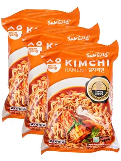 Лапша Kimchi Ramen со вкусом Кимчи 80 г * 3 шт