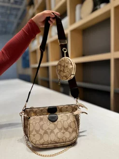 Сумка женская Louis Vuitton Michael Kors Coach 3в1 Все бренды 255073660 купить за 1 534 ₽ в интернет-магазине Wildberries