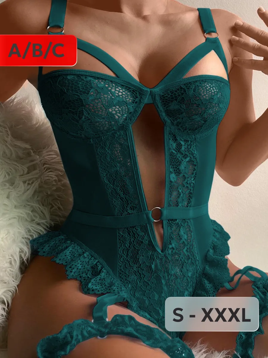 Эротический наряд боди кружевное 18+