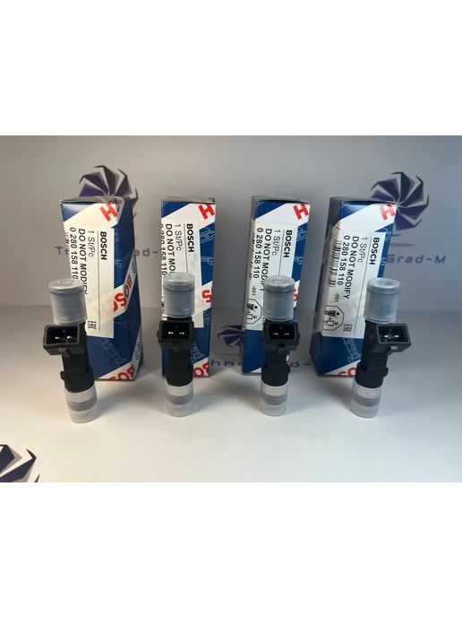 BOSCH Комплект форсунок топливных 0280158110, 4 шт, фото 2