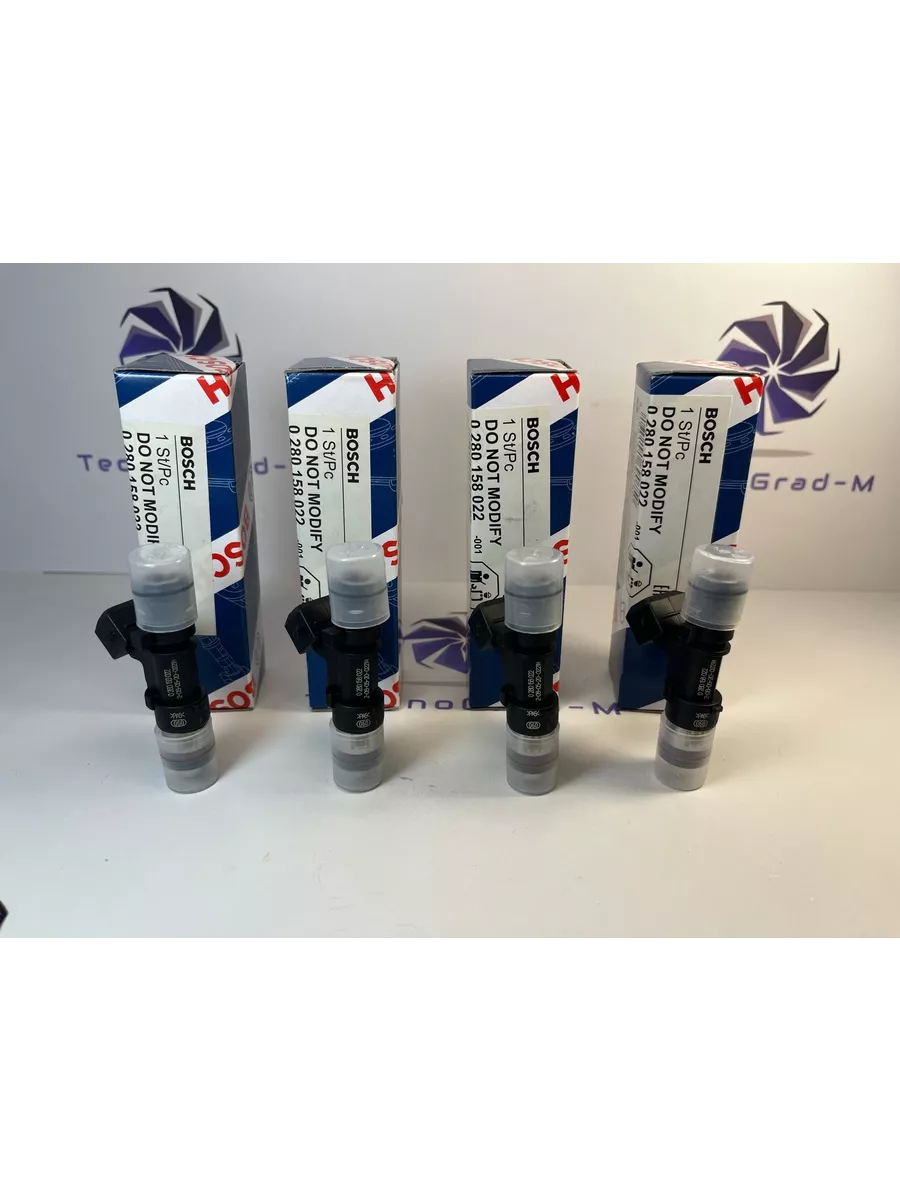 Комплект форсунок топливных 16 кл 1.6 Bosch 0280158022