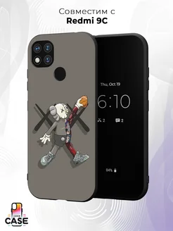 Чехол на Xiaomi Redmi 9Cс принтом Kaws