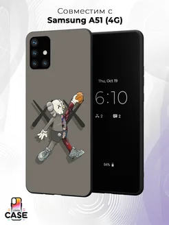 Чехол на Samsung A51 4Gс принтом Kaws