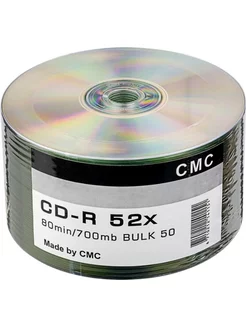 Носители информации CMC CD-R 80 52x Bulk/50 CMC 255322938 купить за 2 697 ₽ в интернет-магазине Wildberries