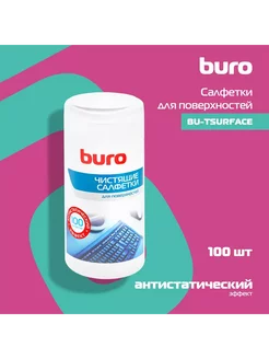 Салфетки BU-Tsurface для поверхностей туба 100шт влажных