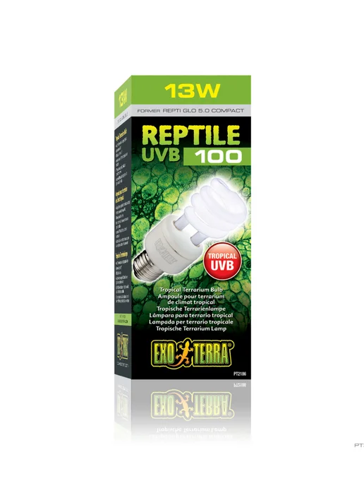 EXO TERRA Лампа для террариума Compact UVB100, 13Вт, 13 Вт, фото 3