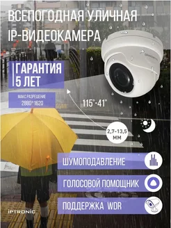 Всепогодная уличная IP-видеокамера