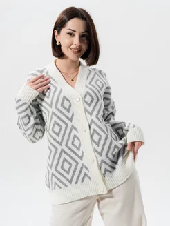 Кардиган вязаный на пуговицах Mary Knit 255402815 купить за 1 778 ₽ в интернет-магазине Wildberries