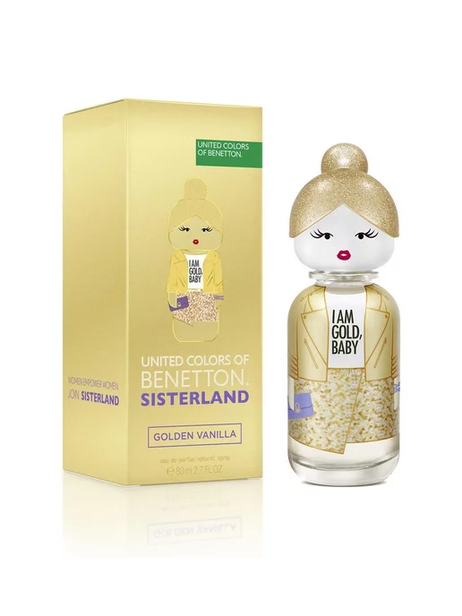 United Colors of Benetton Sisterland Golden Vanilla Парфюмерная вода жен, 80 мл, 80 мл, фото 3