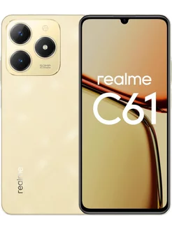 Смартфон С61 6/128 GB, золотой Realme 255447731 купить за 9 309 ₽ в интернет-магазине Wildberries