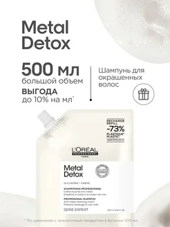 Шампунь Metal Detox для окрашенных волос, сменный блок 500мл