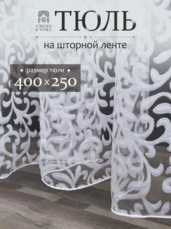 Тюль в гостиную 400х250