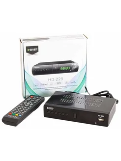 Ресивер DVB-T2 Эфир HD-225, черный