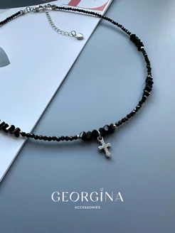 Чокер из шпинели на шею бижутерия GEORGINA JEWELRY 255637054 купить за 343 ₽ в интернет-магазине Wildberries