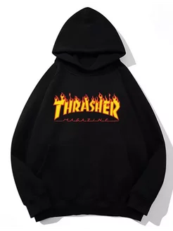 Худи с принтом Трешер оверсайз Thrasher 255648639 купить за 1 689 ₽ в интернет-магазине Wildberries