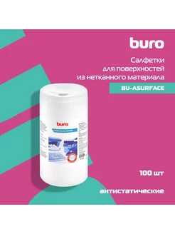 Салфетки BU-Asurface для поверхностей туба 100 шт влажных