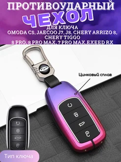 Чехол на ключ Chery Tiggo 7 8 pro max OMODA C5 Arrizo Jaecoo