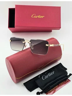 Солнцезащитные очки Cartier 2024 CARTIER 255840391 купить за 1 325 ₽ в интернет-магазине Wildberries