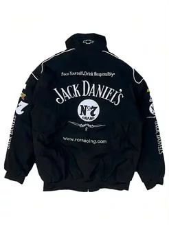 Куртка-бомбер Jack Daniels (Chevrolet) гонщика винтаж Haven of