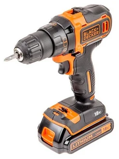 Black+Decker Аккумуляторная дрель-шуруповерт, 18В, 11 устано Black+Decker 255898009 купить за 36 881 ₽ в интернет-магазине Wildberries