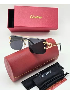 Мужские солнцезащитные очки Cartier 255928151 купить за 1 570 ₽ в интернет-магазине Wildberries