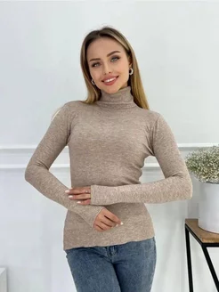 Свитер теплый в рубчик с горлом LYLY FASHION 255942180 купить за 817 ₽ в интернет-магазине Wildberries