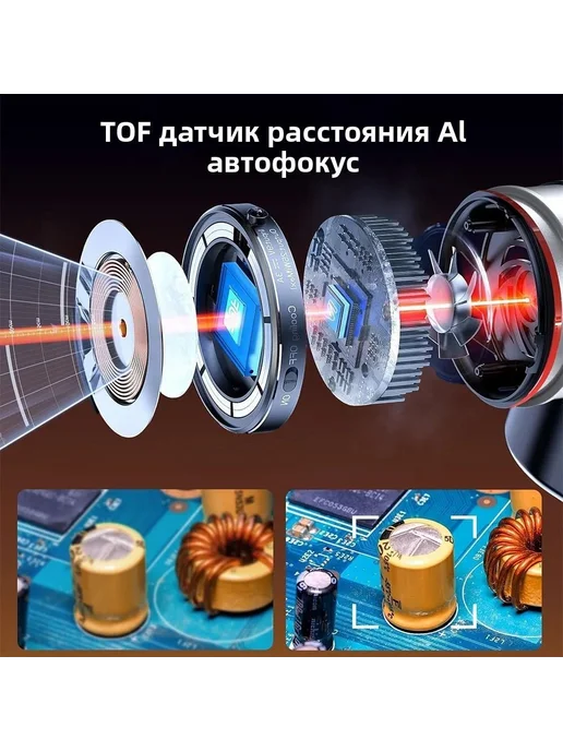 elikliv Электронный микроскоп 2000X HDMI 4K 10,1 дюйма, вариант, фото 3