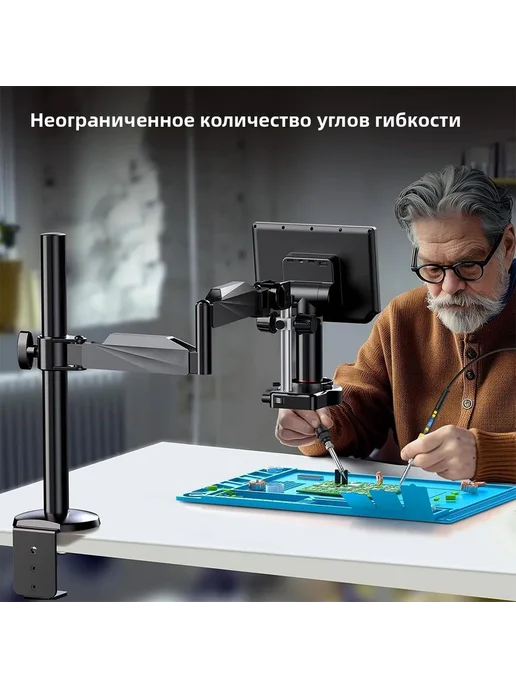 elikliv Электронный микроскоп 2000X HDMI 4K 10,1 дюйма, вариант, фото 5
