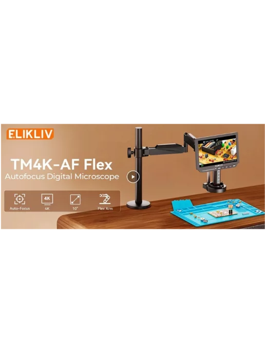 elikliv Электронный микроскоп 2000X HDMI 4K 10,1 дюйма, вариант, фото 7