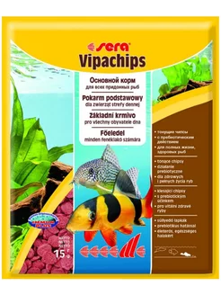 Корм чипсы Vipachips для сомов и донных рыб 15 г