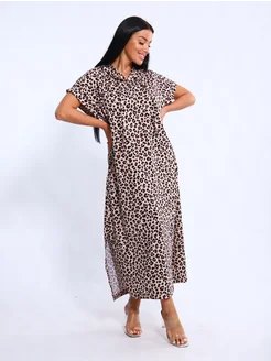 Платье женское летнее оверсайз с разрезами и капюшоном New Life jersey 255960590 купить за 1 215 ₽ в интернет-магазине Wildberries