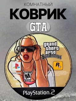 Ковер декоративный противоскользящий GTA San Andreas