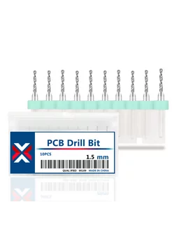 Набор микро сверл для печатных плат 1,5 мм, 10шт XCAN 256027204 купить за 667 ₽ в интернет-магазине Wildberries
