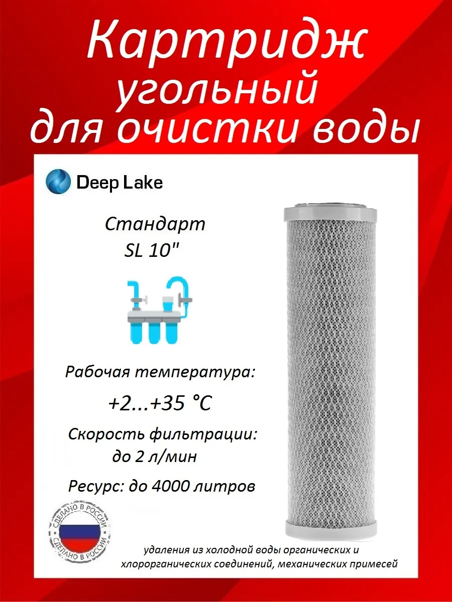 Картридж угольный для воды