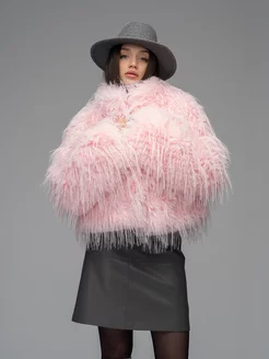 Шуба искусственная из страуса Victoria Furs 256140474 купить за 14 045 ₽ в интернет-магазине Wildberries