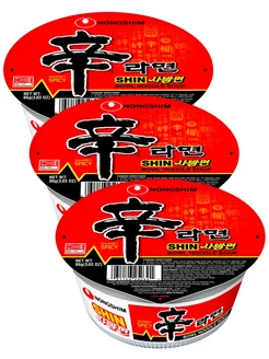 Лапша Шин Рамен острая Нонгшим Shin Ramyun 86 г * 3 шт